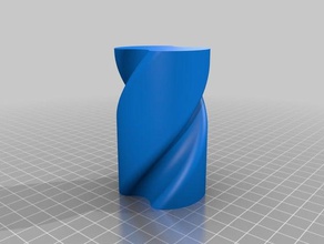 spiral pencil cup vase mode 3d print model - Mito3D