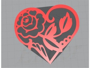 amore oe altri corazon dia madre cuore rosa 3d print model - Mito3D