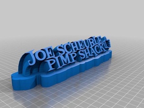 joes pimp office personalizado 3d print model - Mito3D