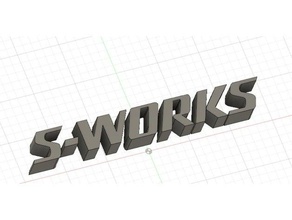 s-works logotipo modelos especializados 3d print model - Mito3D