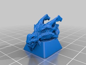 la cabeza del dragón keycap equipo artesano 3d print model - Mito3D