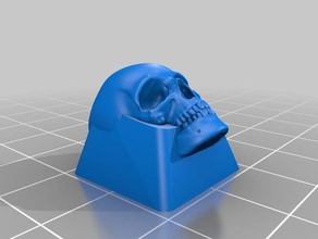 menschlicher Schädel Tastenkappe Handwerker-Tastenkappe 3d print model - Mito3D