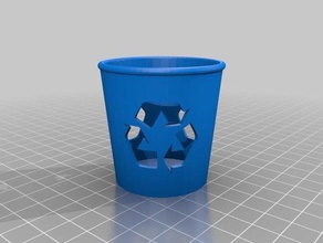 recycle bin containers 3d print model - Mito3D