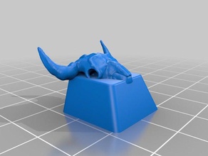 bison cranio keycap computer artigianale 3d print model - Mito3D