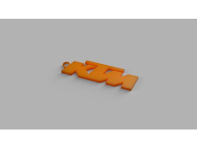 ktm keychain keychains motorcycle 3D print model - Mito3D