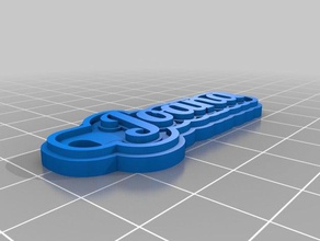 meine angepasste multiline-tag Schlüsselanhänger joana 3d print model - Mito3D