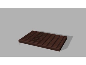 choccy bar cibo bevanda cioccolato barra di 3d print model - Mito3D