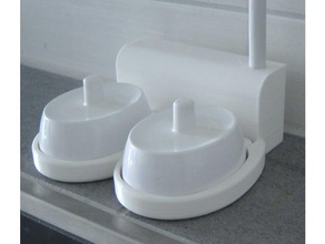 brosse à dents électrique oral chargeur double cablebox 3d l'impression 3d print model - Mito3D
