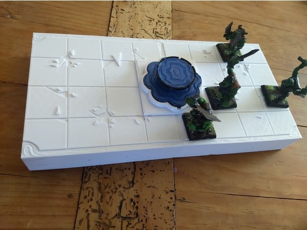whq-Wasser-Brunnen Spiele rpg tile warhammer quest 3D print model - Mito3D