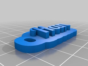 han Anahtarlık özelleştirilmiş 3d print model - Mito3D