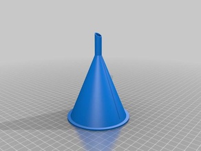 my customized parametric funnel - 2 3d print model - Mito3D