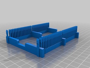 customized dupont cable organizer 81mm 30 slots electronics management jumper wire holder 3d print model - Mito3D