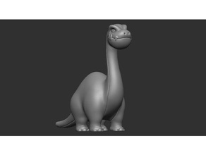 cartoon dino brinquedos jogos dinossauro diplodoco figurine miniatura 3d print model - Mito3D
