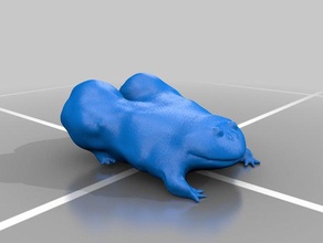 thicc mercoledì il mio tizi rana animali 3d print model - Mito3D