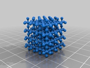 Kristall-Struktur math Kunst 3d print model - Mito3D
