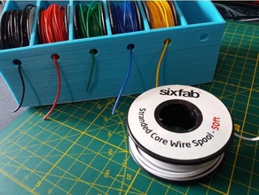 wirebox hold sixfab wire spools electronics 3d print model - Mito3D