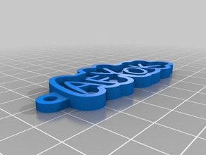 afyok Anahtarlık özelleştirilmiş 3d print model - Mito3D