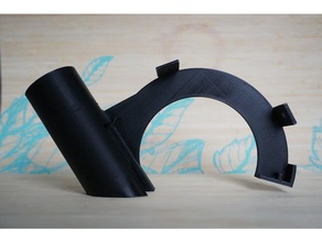 Schleifer Staubabsaugung 125 mm Absaughaube Maschine tools Staub-Sammler dust cover 3d print model - Mito3D