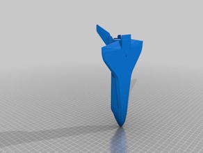 singolo pezzo space shuttle veicoli 3d print model - Mito3D