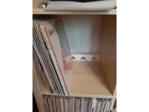 espaciador kallax tienda de discos vinilo organización ikea disco 3d print model - Mito3D