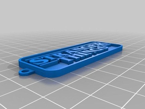 stranger things keychains 3d printing keychain key chain 3d print model - Mito3D