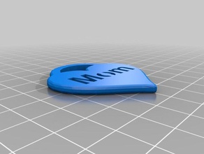 mothers day keychain keychains heart life love mama mom mommy sunday 3d print model - Mito3D
