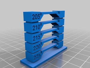 temp Turm 225 205 3 d drucken tests angepasst 3d print model - Mito3D