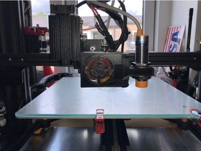 cr-10s laser bed leveling sensor mount 3d printer parts cooling fan creality cr-10 extruder 3d print model - Mito3D