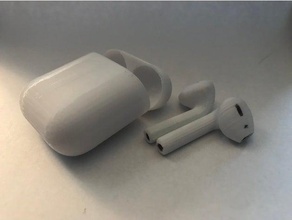 fake airpods accessories case earbuds 3d print model - Mito3D