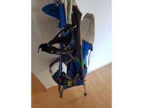 hiking stick bagpack hooks sport outdoors backpack gadget holder 3d print model - Mito3D