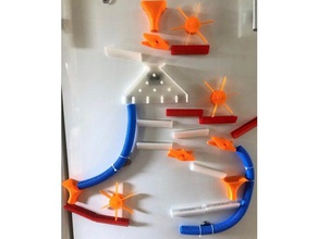 magnetic fridge marble run mechanical toys fridge-magnet magnet magnets machine race track 3d print model - Mito3D