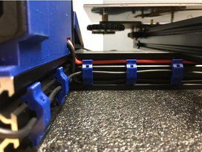 ender 3 rail clip cable management cr-10 creality ender3 ziptie 3d print model - Mito3D