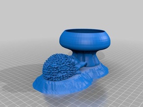 hedgehog planter 3d print model - Mito3D