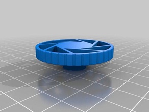 aperature science logo de l'extrudeuse bouton ender 3 d l'imprimante accessoires bowden creality le portail portal 2 3d print model - Mito3D