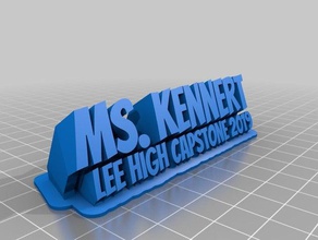 kennert personalizado 3d print model - Mito3D