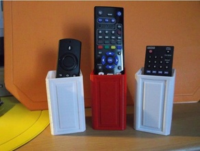 tv remote vase organization 3d print model - Mito3D