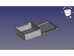 freecad parametric snap lid box part design model electronics 3d print model - Mito3D