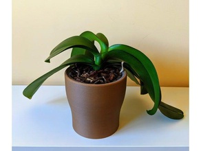 orchid pot planter flower fusion 360 3d print model - Mito3D