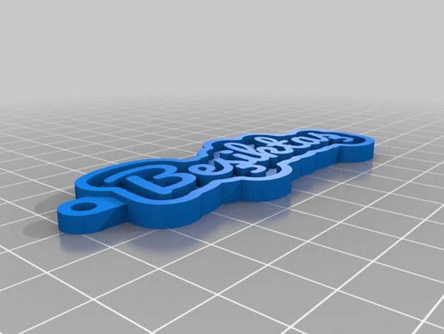 beikta13 de porte-clés personnalisé 3D print model - Mito3D