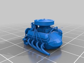 motor do mustang brinquedos jogos diecast ford 3d print model - Mito3D