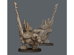 dwarf pirate arrrgh people character dnd miniature rpg tabletop gaming wargaming 3d print model - Mito3D