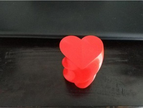 trenzado cuadro de corazón modo florero contenedores 3d print model - Mito3D