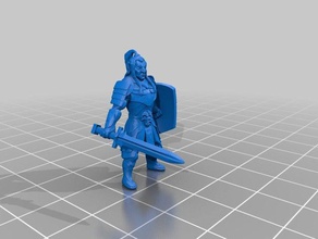 hobgoblin espada escudo los juguetes juegos 3d print model - Mito3D