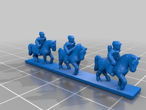 acw 6mm scale union cavalry strip other 3d print model - Mito3D