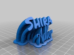 shira office personalizado 3d print model - Mito3D