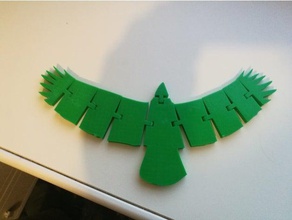 águia articulada brinquedos jogos 3d print model - Mito3D