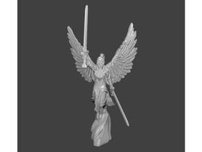 2 archangel minyatür versiyonu yaratıklar boardgame dnd fantezi kadın krallar Savaşı kow masa üstü wargame wargaming warhammer 3d print model - Mito3D