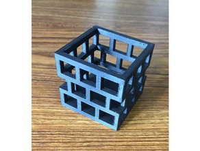 grid box containerplanter containers 3d print model - Mito3D