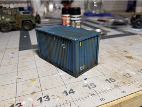 135 10ft container Kiste Requisiten scale-Modell tabletop tabletop-gaming wargaming 3d print model - Mito3D