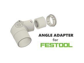 festool tubo adattatore angolare parti 3d print model - Mito3D